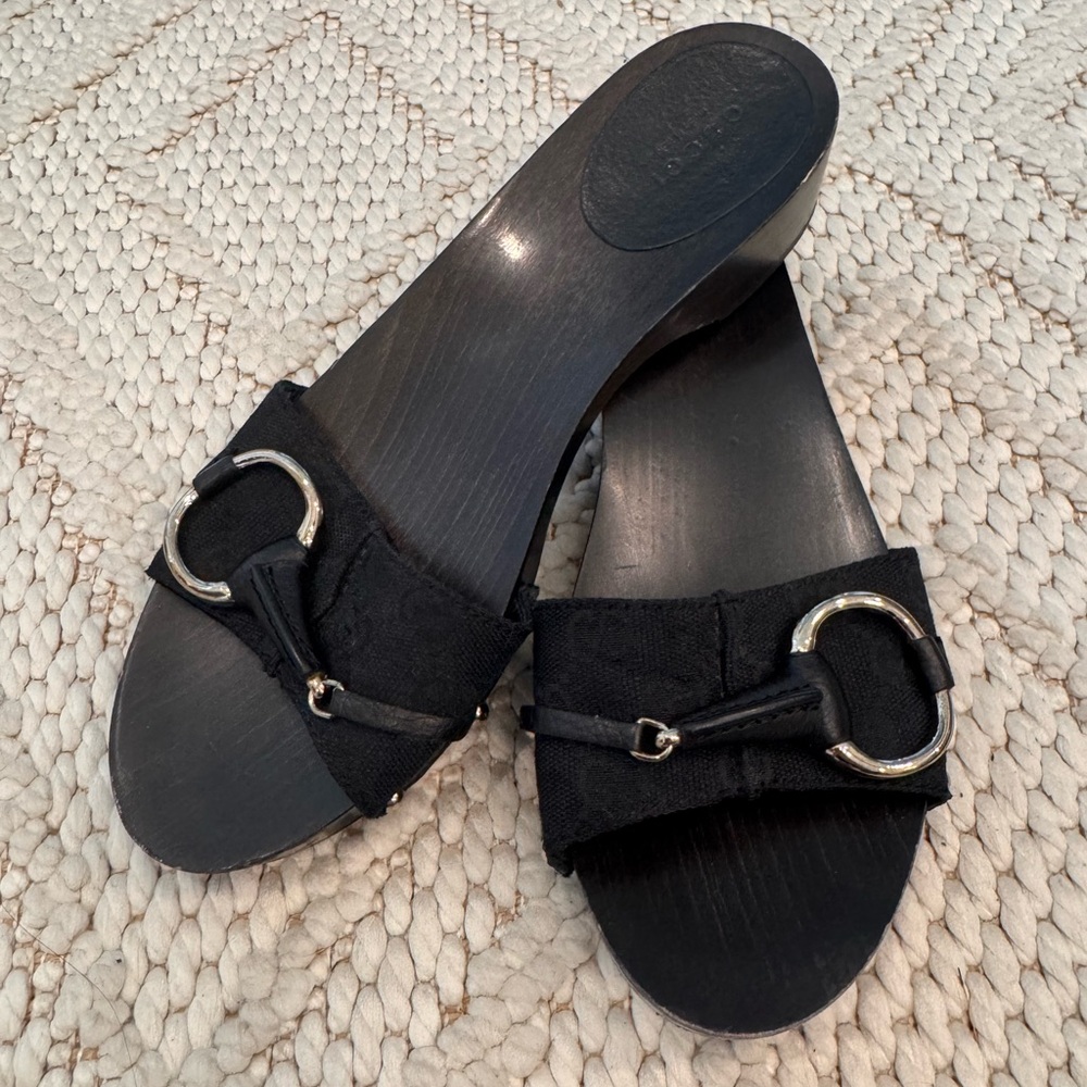 Elegant Black Slide Sandals